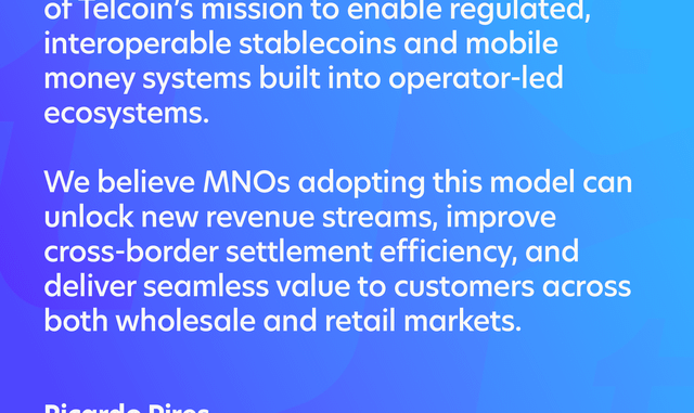 Telcoin’s Ricardo Pires contributed to GSMA’s Telco Stablecoin Development whitepaper, examining how stablecoins can unlock new telco business models and embed digital cash in mobile networks.