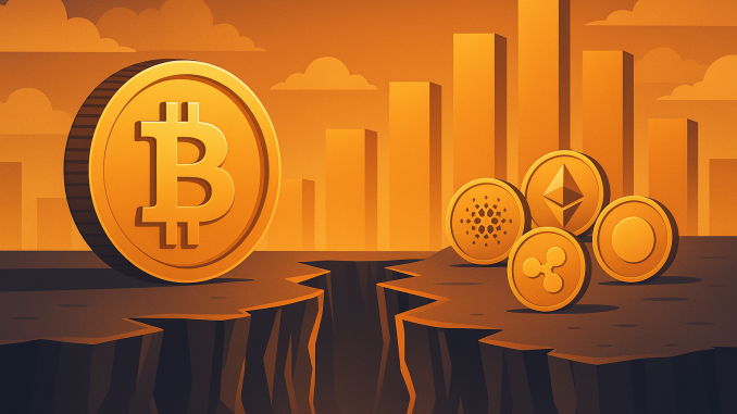 Bitcoin’s institutional surge widens trillion-dollar gap with altcoins