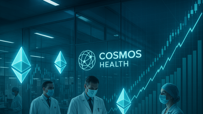 Cosmos Health expands Ethereum holdings to $1.8M under $300M digital assets facility