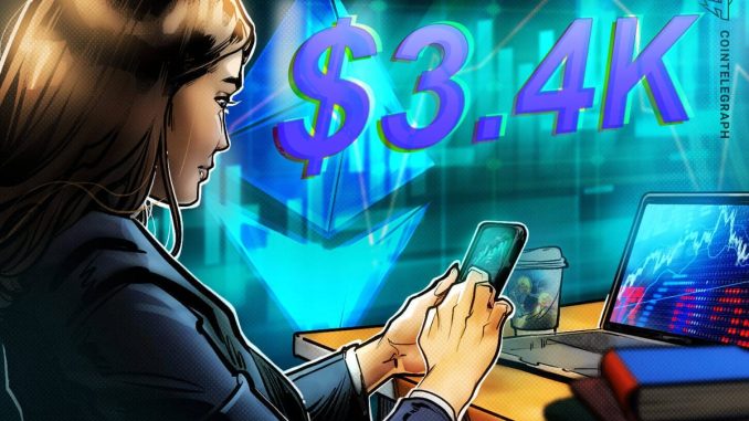 ETH Hits $3.4K But Several Factors Put A Pause On Ether’s Rally