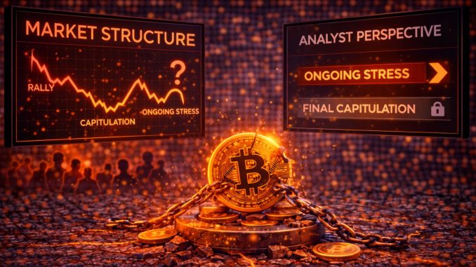 Bitcoin Market Structure Points To ‘Ongoing Stress’, Not Final Capitulation – Analyst