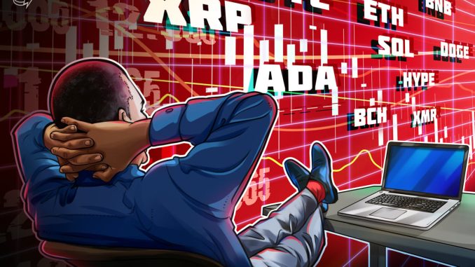 Price predictions 2/6: BTC, ETH, BNB, XRP, SOL, DOGE, ADA, BCH, HYPE, XMR