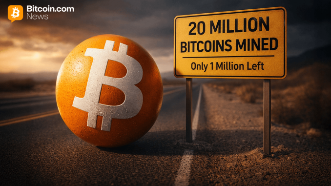 Bitcoin’s Fixed Supply Comes Into Focus as Network Passes 20 Million Coins Mined