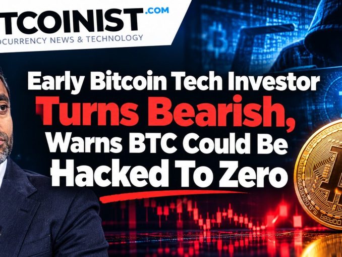 Early Bitcoin Tech Investor Turns Bearish, Warns BTC Could Be Hacked To Zero