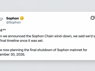 Sophon Set to Pull Plug on Layer 2 Network After $70M Funding Push – Bitcoin News